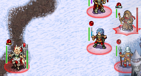 The elf and the mage have an additional bar on their right