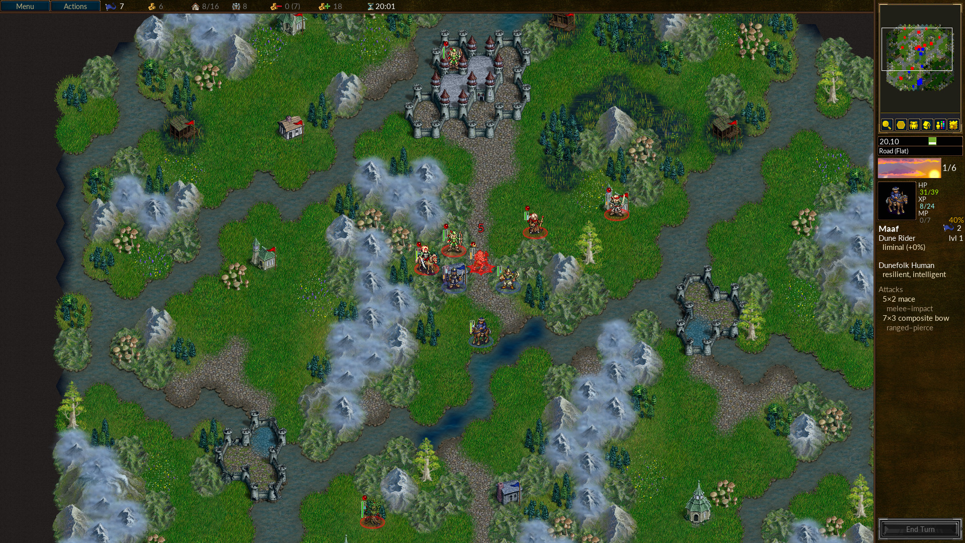 Wesnoth gameplay image